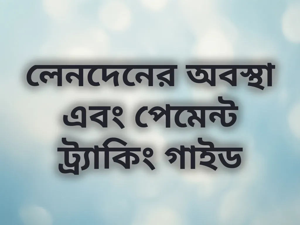 লেনদেনের অবস্থা এবং পেমেন্ট ট্র্যাকিং গাইড